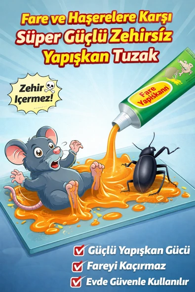 Primeaks Zehirsiz Fare Yapışkanı 75 ml – Güçlü Yapışkan Tuzak | Fare ve Haşerelere Etkili ürün görseli 1