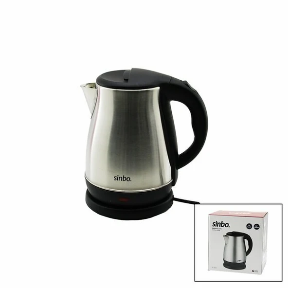 ÇELİK  KETTLE SU ISITICISI KABLOSUZ KULLANIM  1.8LT  360° DÖNEBİLME OTOMATİK KAPANMA SK-8028 GO53/00243 ürün görseli 1