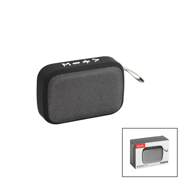 BLUETOOTH WİRELESS  MİNİ  HOPARLÖR SPEAKER  USB ŞARJLI   3W  300mAH PİL - MİKROFON - KART GİRİŞİ AS-02 GO53/00396 ürün görseli 1