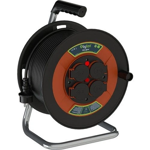 BYLION PRO NORM ISIKLI SEYYAR MAKARALI UZATMA KABLO 3x1,5 MM 50 MT ürün görseli 1