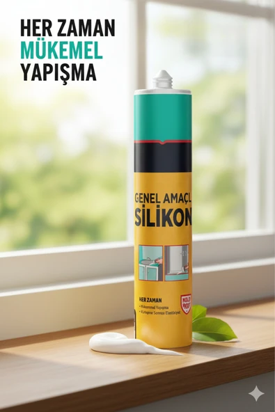 Primeaks Soğuk Silikon – Şeffaf / Beyaz – Çok Amaçlı Yapıştırıcı ve Sızdırmazlık Silikonu ürün görseli 1