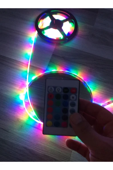 Trendpazarım Şerit Dekor Led Işık Kumandalı Ve Adaptörlü ürün görseli 1