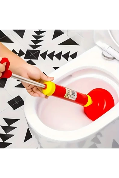 Primeaks Klozet ve Lavabo Açma Pompası – Güçlü Vantuzlu Tıkanıklık Giderici, Ergonomik Saplı Pompa ürün görseli 1