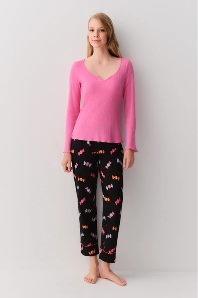 SUWEN Candy Pijama Takımı ürün görseli 1