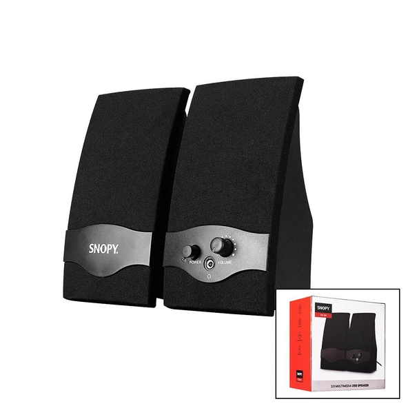 SNOPY SN-84 USB 2.0 MULTİMEDYA 1+1 HOPARLÖR SPEAKAER SET 4W GO53/00399 ürün görseli 1