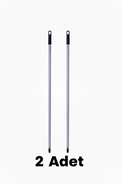 Primeaks Fırça Sapı 1 Metre Gri – Oto Fırçası ve Yer Sil ile Uyumlu Dayanıklı Temizlik Sapı (2’li Set) ürün görseli 1