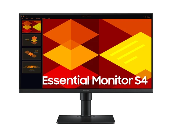 SAMSUNG ESSENTİAL 24” S4 LS24D400GAUXUF 5MS 100HZ VESA 2XHDMI DİSPLAYPORT IPS PİVOT MONİTÖR ürün görseli 1