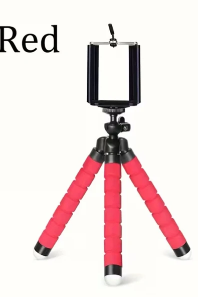 Primeaks Süngerli Mini Tripod Telefon Tutucu - Esnek Ahtapot Masaüstü Stand ürün görseli 1
