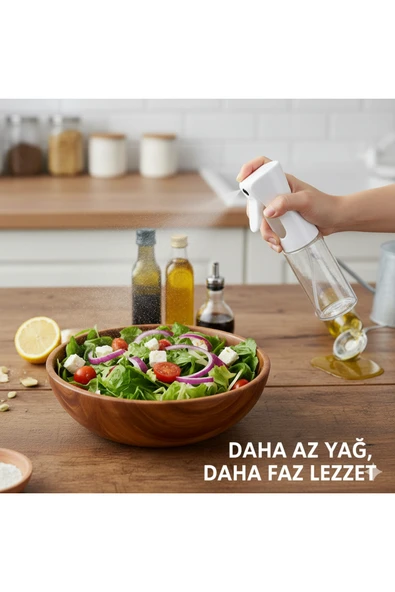 Primeaks Sprey Yağdanlık 220 ML – Cam Hazneli Yağ Püskürtücü | Mutfak İçin Pratik ve Tasarruflu Kullanım ürün görseli 1