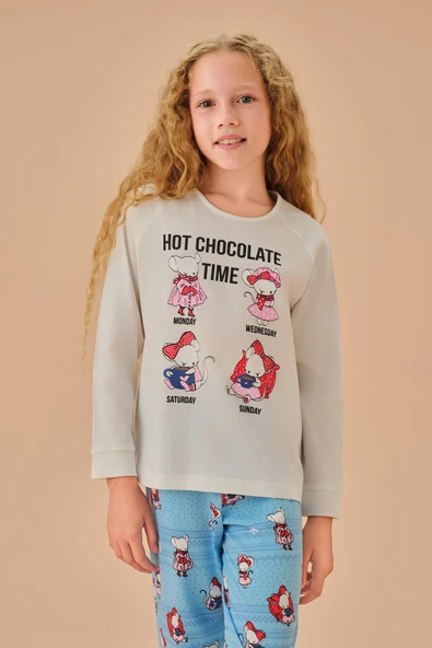 SUWEN Lulusu Çocuk Pijama Takımı - Resim 3