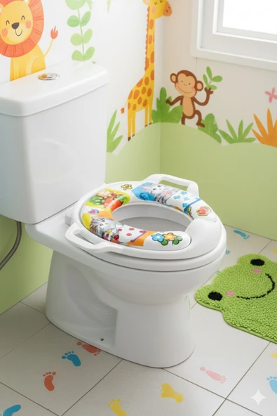 Primeaks Bebek ve Çocuk Klozet Kapağı Aparatı – Taşınabilir Lazımlık Adaptör ürün görseli 1