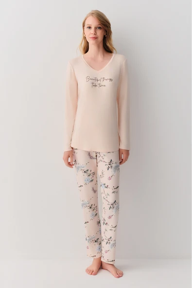 SUWEN Blossom Pijama Takımı ürün görseli 1