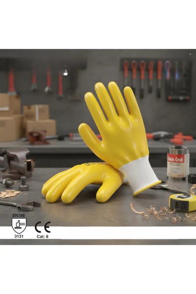 Primeaks Standart Nitril Eldiven 2 Çift (4 Adet) – İş Güvenliği Eldiveni - Resim 2