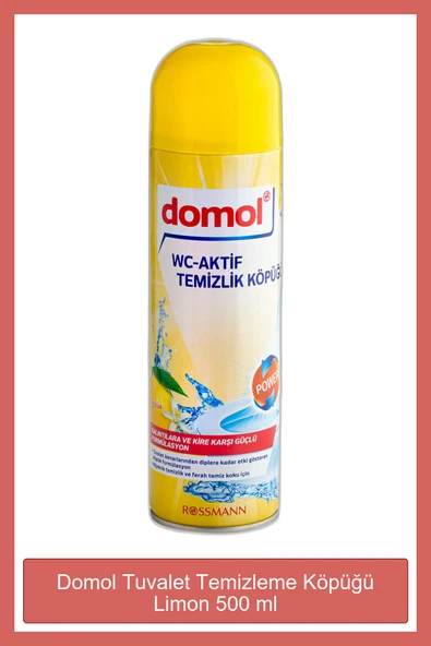 DOMOL Tuvalet Temizleme Köpüğü Limon 500 ml ürün görseli 1