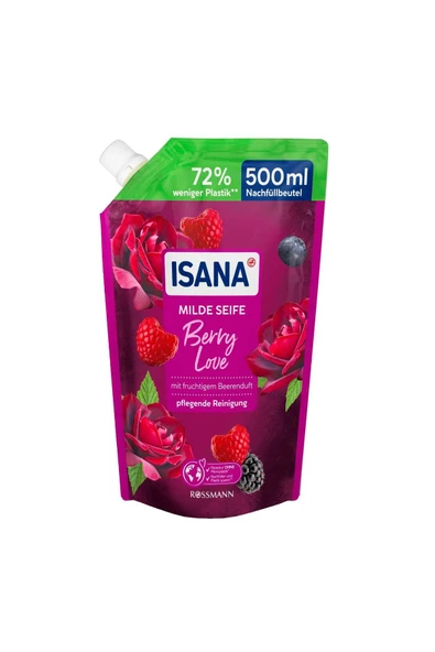 ISANA Sıvı Sabun Berry Love Yedek 500 ml ürün görseli 1