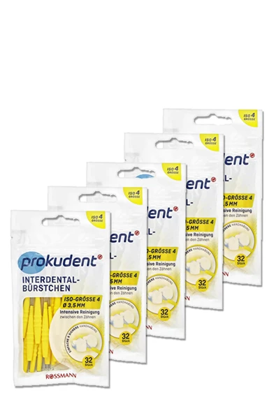 prokudent Diş Arayüz Fırçası Dış Çap: 3,5 Mm - Tel Çapı: 0,7 Mm Sarı (5 Adet) ürün görseli 1