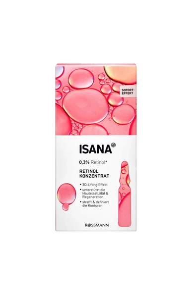 ISANA Love Your Skin Bakım Ampulü Retinol 7x2 ml ürün görseli 1
