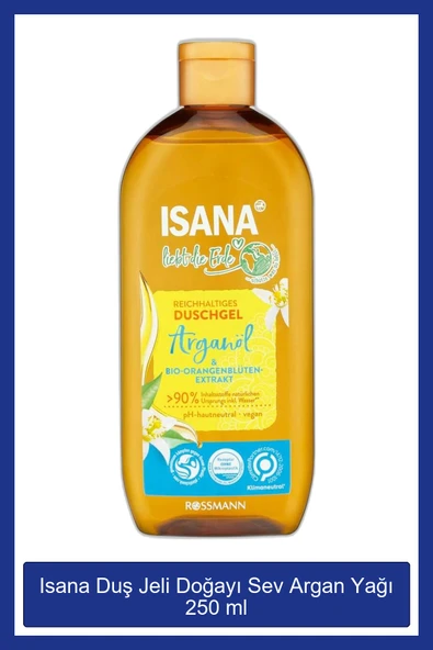 ISANA Duş Jeli Doğayı Sev Argan Yağı 250 Ml ürün görseli 1