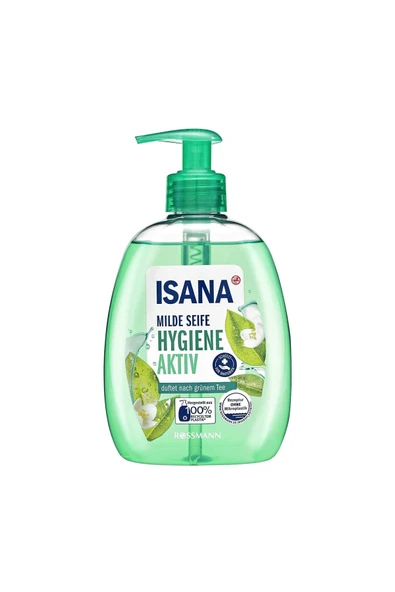 ISANA Sıvı Sabun Hijyen Aktif Yeşil Çay 500 ml ürün görseli 1