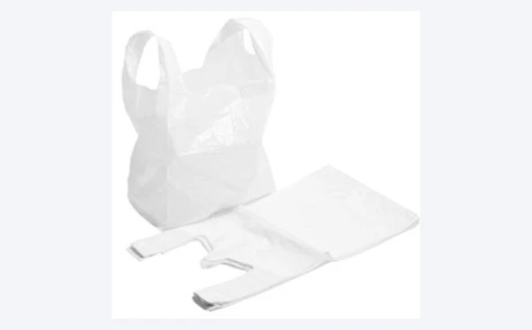 ŞeyliŞeyler - A Kalite Beyaz Manav Atlet Poşet 30 X 60 cm Büyük Boy  1 kg ürün görseli 1