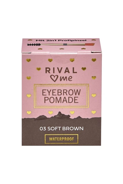 Rival Loves Me Marka: Kaş Pomadı Suya Dayanıklı No:03 Soft Kahve Kategori: Kaş Kalemi&kaş Farı ürün görseli 1