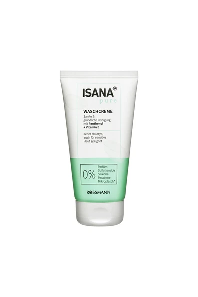 ISANA Vegan Yüz Yıkama Kremi Pure Pantenol ve E Vitamini 150 ml ürün görseli 1