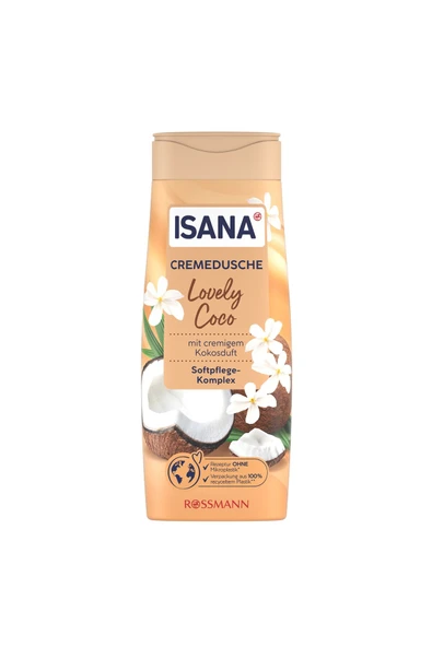 ISANA Duş Jeli Lovely Coco Kremsi 300 ml ürün görseli 1