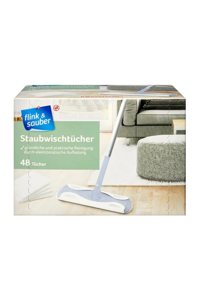 Flink Sauber Temizlik Aparatı Yedek Bez Başlık, 48'li ürün görseli 1