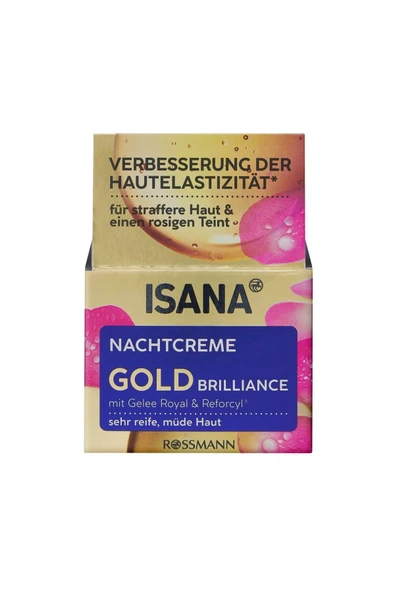 ISANA Age Performance Gold Gece Kremi Yoğun Bakım Etkili 50 ml. ürün görseli 1