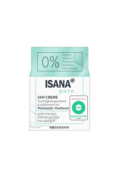 ISANA Pure Nemlendirici Krem - 24H Niacinamide - 50 ml ürün görseli 1