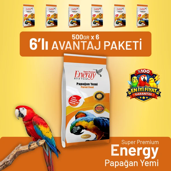 Papağan Yemi 500 g - 6 Adet ürün görseli 1