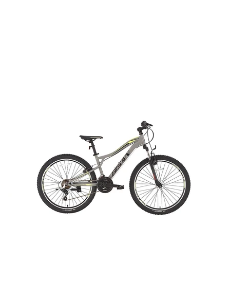 BİSAN BUFFALO ERKEK DAĞ BİSİKLETİ 35CM V 26 JANT 21 VİTES METALİK GRİ SİYAH SARI ürün görseli 1