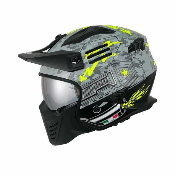 PTTAVM: SWAY HELMET FS-X2 SW 726X TOKYO TROOPER MODÜLER KASK L