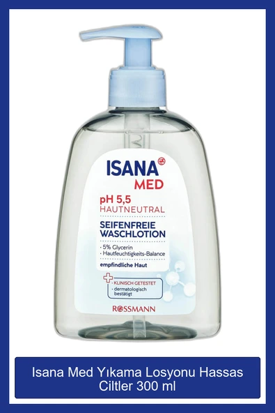 ISANA Med Yıkama Losyonu Hassas Ciltler 300 ml ürün görseli 1