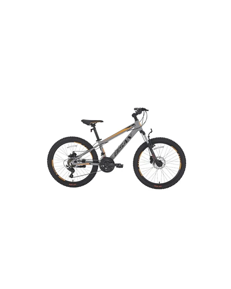 BİSAN COOPER ERKEK DAĞ BİSİKLETİ 35 CM HD 26 JANT 21 VİTES AÇIK GRİ SİYAH TURUNCU ürün görseli 1