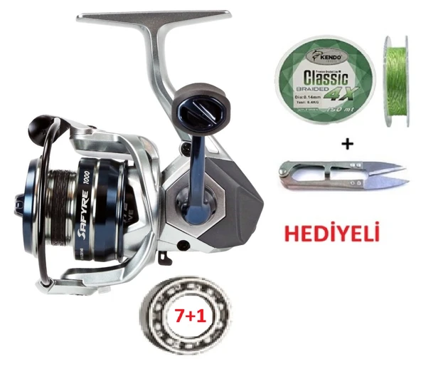 Oslo Okuma Safyre SF-1000A 7+1BB İp Misina Sarılı Olta Makinesi ürün görseli 1