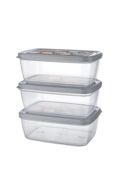 Pakyolla AP-9258/ 1200ml - 40,5oz x3 Aria Saklama Kabı 3'lü Set ürün görseli 1
