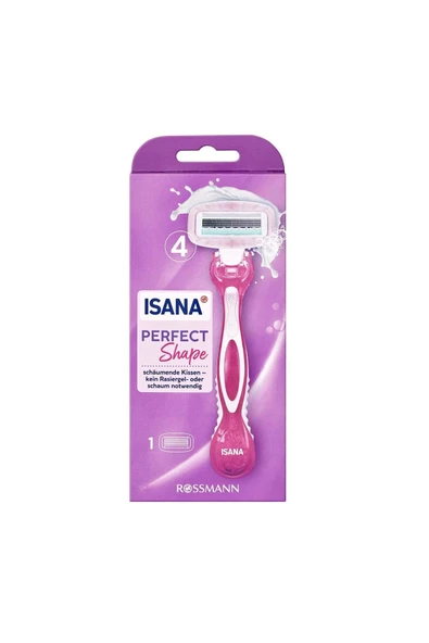 ISANA Vegan Dertsiz Tıraş Bıçağı Kadınlar Için 4 Bıçaklı 1 Adet ürün görseli 1