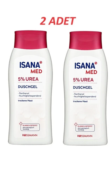 ISANA Med Duş Jeli %5 Üre Nemlendirici 250ml 2 ADET ürün görseli 1