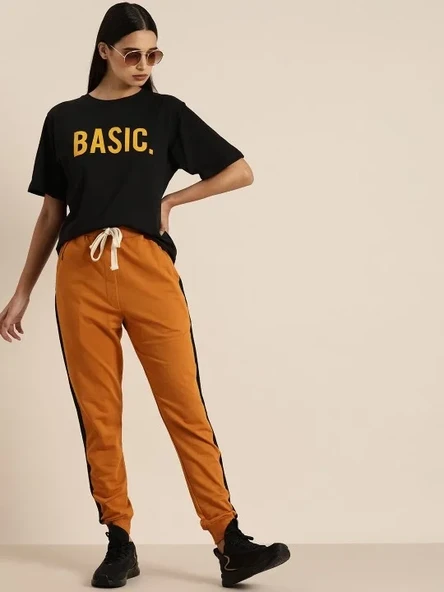 Baskılı Kadın T-shirt - Siyah - Resim 2