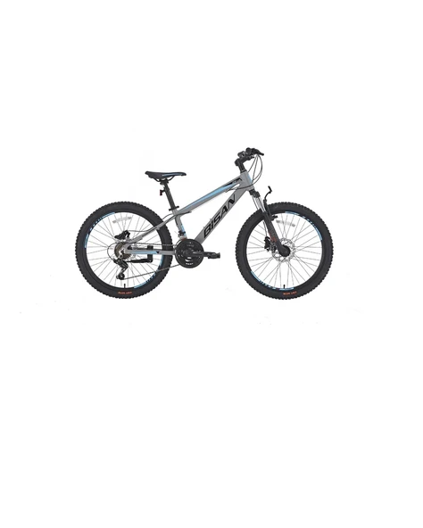 BİSAN COOPER ERKEK DAĞ BİSİKLETİ 35 CM HD 26 JANT 21 VİTES AÇIK GRİ SİYAH MAVİ ürün görseli 1