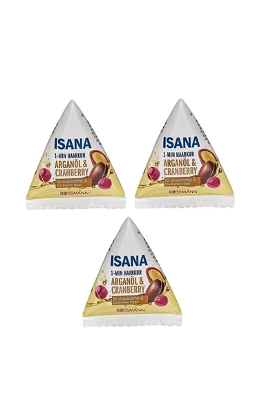 ISANA Saç Bakım Kürü Argan Yağı 25ml 3 Adet ürün görseli 1