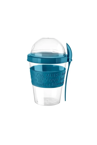 Gülsün Temizlik Go Hazneli Yoğurt Kabı 600 ML (Mavi) ürün görseli 1