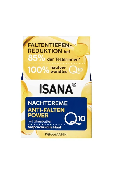 ISANA Q10 Gece Kremi Kırışıklık Karşıtı 50 ml ürün görseli 1