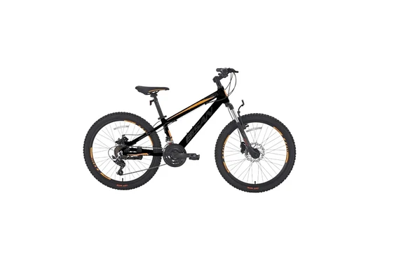 BİSAN COOPER ERKEK DAĞ BİSİKLETİ 30 CM HD 24 JANT 21 VİTES MAT SİYAH TURUNCU ürün görseli 1