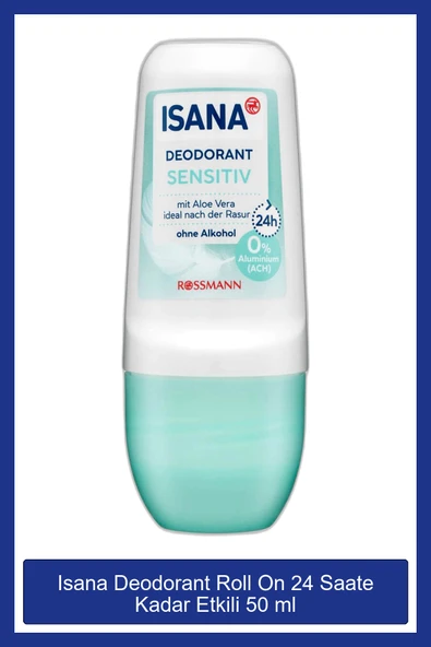 ISANA Deodorant Roll On - 24 Saate Kadar Etkili - 50 ml ürün görseli 1