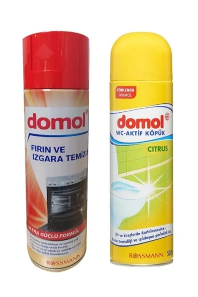 DOMOL 2 Li Temizlik Seti(wc-aktif Temizlik Köpüğü-fırın Ve Izgara Temizleyici) ürün görseli 1