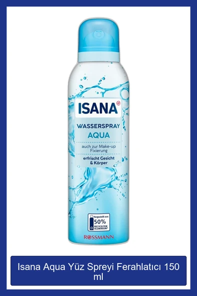 ISANA Aqua Yüz Spreyi Ferahlatıcı 150 Ml ürün görseli 1