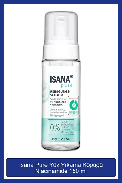 ISANA Pure Yüz Yıkama Köpüğü Niacinamide 150 Ml ürün görseli 1