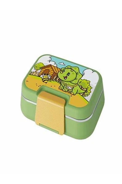 Pakyolla Happii Paslanmaz Çelik Çocuk Beslenme Kabı – 1030 ml Uzay Desenli Lunch Box ürün görseli 1
